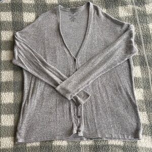 American Eagle Outfitters Light Gray Women's Cardigan